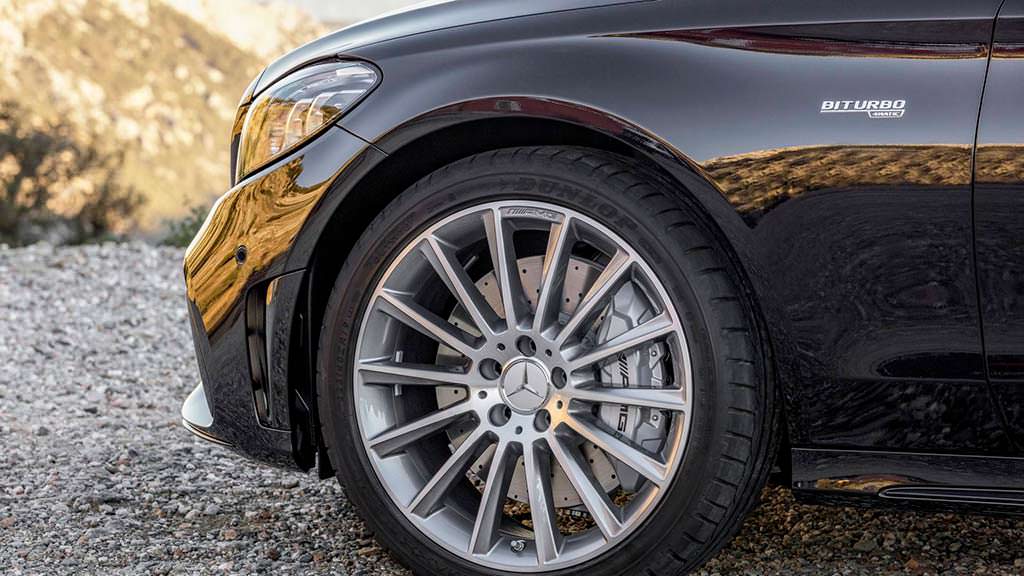 Колёсные диски Mercedes-AMG C43 тестировали в аэродинамической трубе