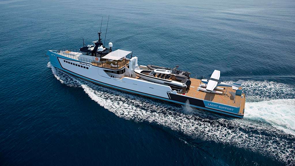 55,5-метровое судно поддержки для суперъяхт от Damen Yacht