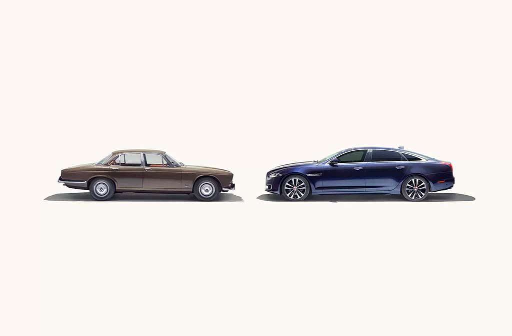 Первый Jaguar XJ 1968 года и последний 2018-го