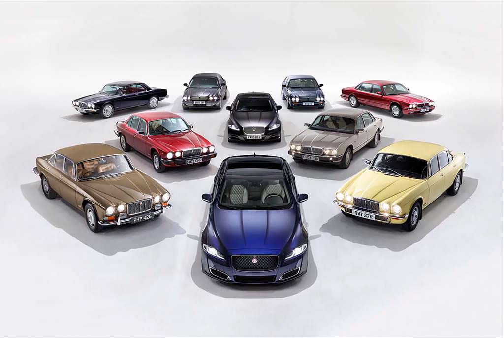 Все поколения Jaguar XJ с 1968 по 2018 годы