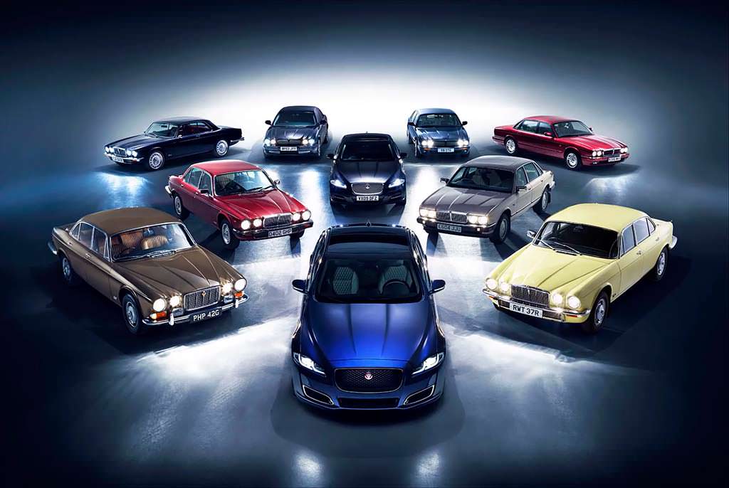Эволюция седана Jaguar XJ с 1968 по 2018 годы