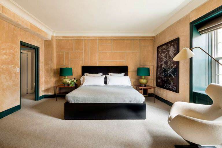Дизайн спальни в квартире на Манхэттене