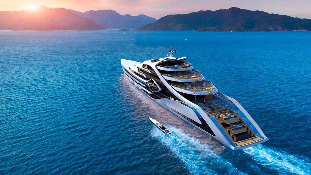Acionna от Andy Waugh Yacht Design - яхта длиной 175 метров