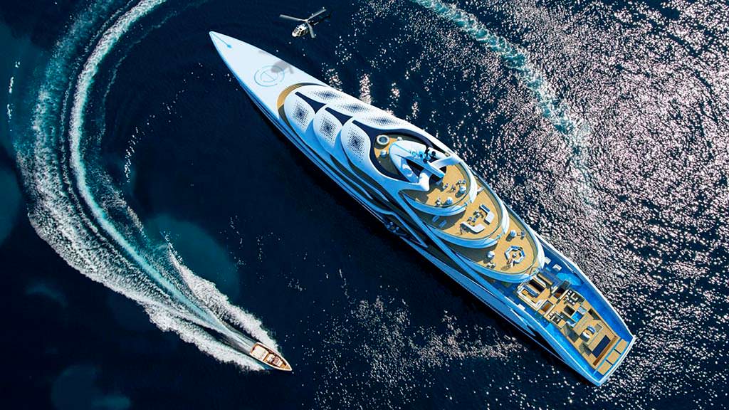 Acionna - мегаяхта от Andy Waugh Yacht Design