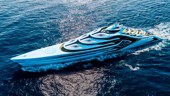 175-метровый концепт яхты Acionna от Andy Waugh Yacht Design