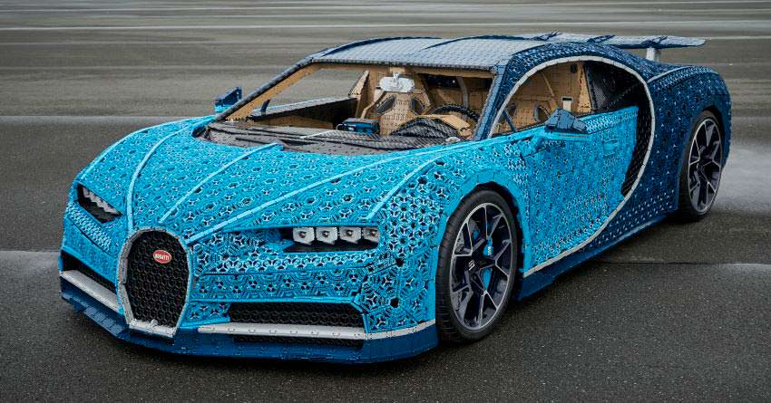 Полноразмерный Bugatti Chiron от LEGO