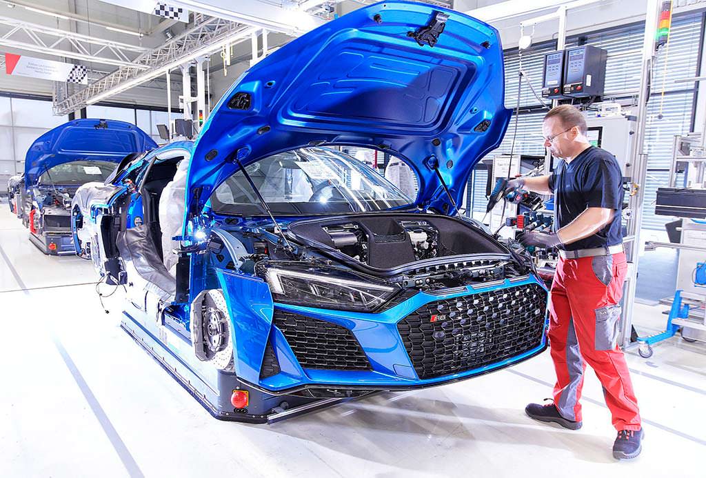 Производство Audi R8 2019 модельного года