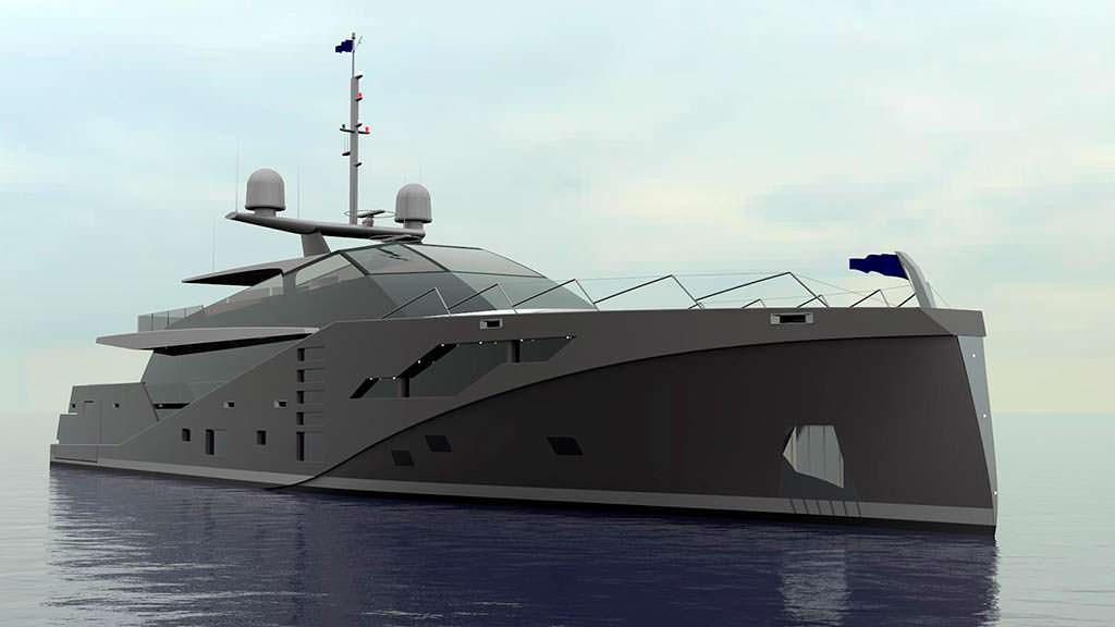 Уникальная яхта Stealth длиной 46 метров от Peter Bolke Design