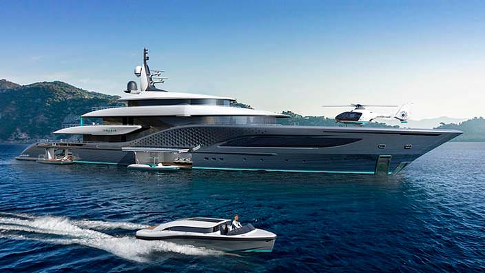 Яхта Quantum от Turquoise Yachts. Длина 77 метров