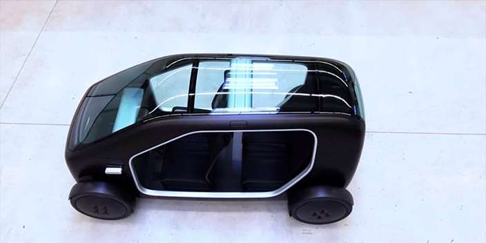 Компактный автомобиль со стеклянной крышей Biomega SIN