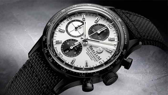 Brellum сделал спортивный хронометр Pandial Black DLC