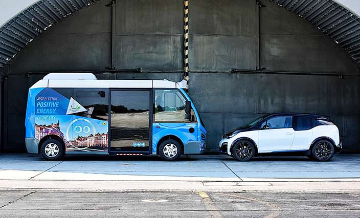 Электроавтобус Karsan Jest трансмиссии от BMW i3