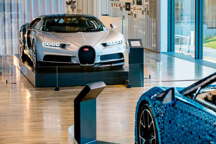 Bugatti Chiron в музее Autostadt при заводе Volkswagen