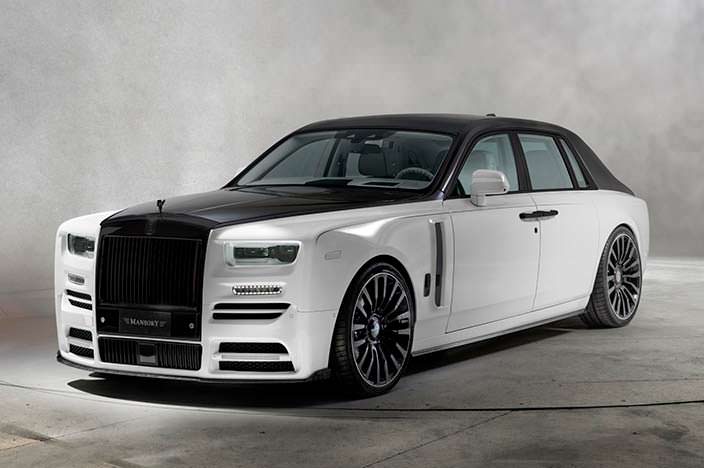 Черно-белый Rolls-Royce Phantom VIII. Тюнинг от Mansory