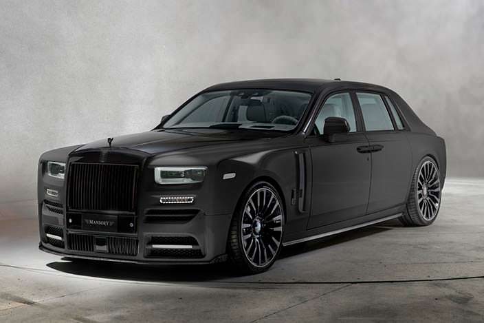 Черный Rolls-Royce Phantom VIII. Тюнинг от Mansory