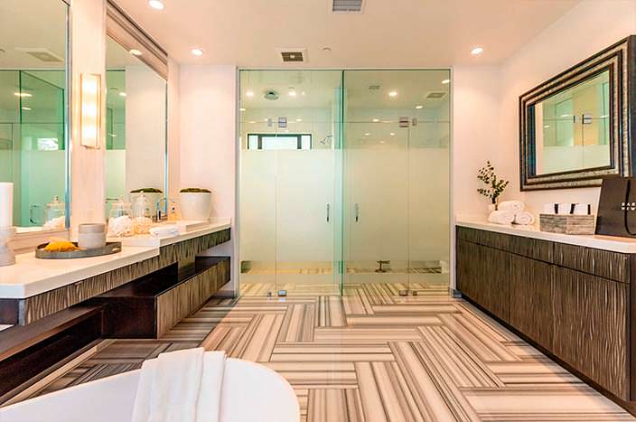 Шикарный дизайн ванной комнаты