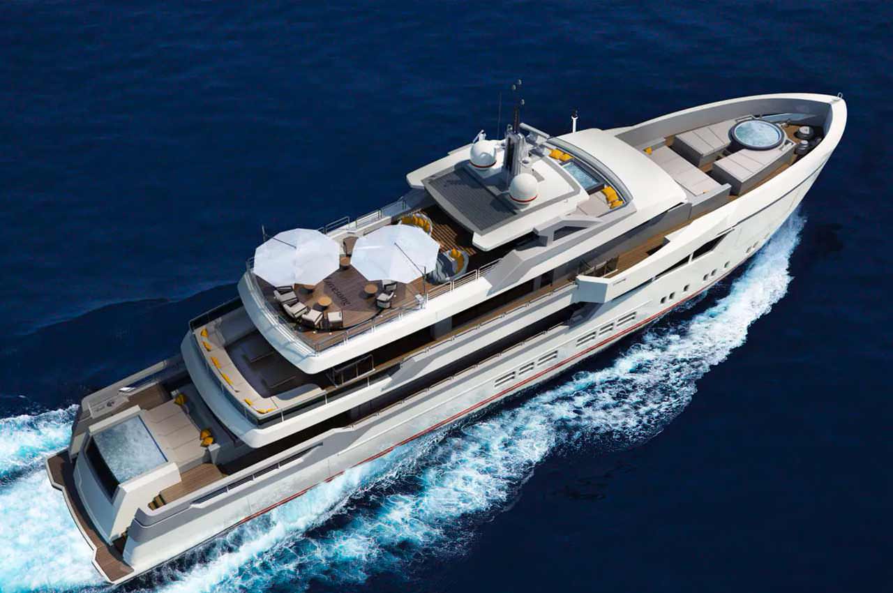 Джан Паоло Нари представил концепт 45-метровой яхты Lovesong
