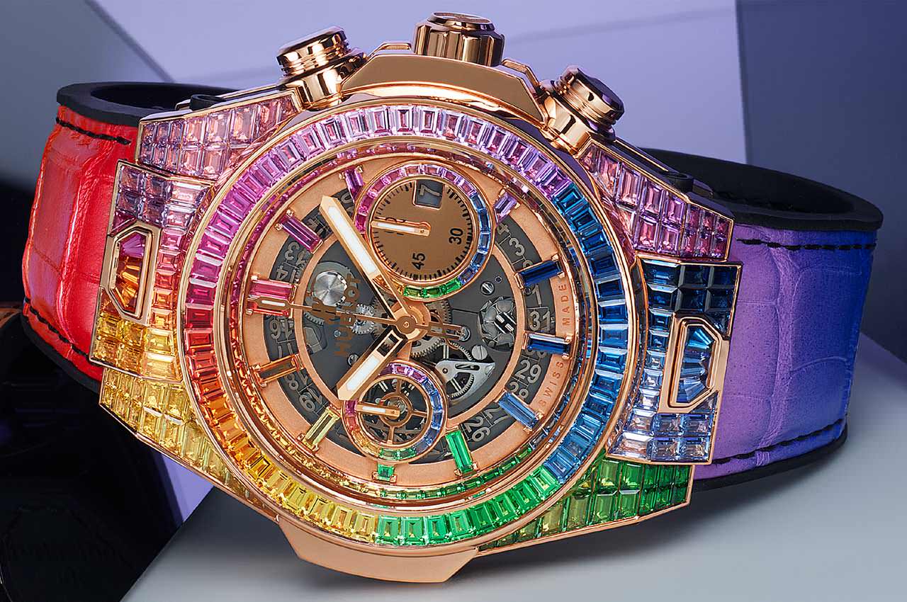 Hublot посвятил радуге золотые часы Big Bang Unico