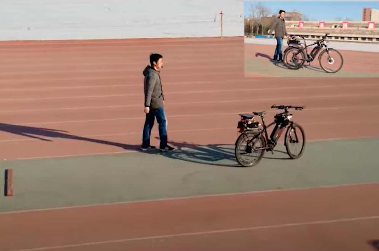 В Китае создан велосипед с автопилотом. Едет без райдера