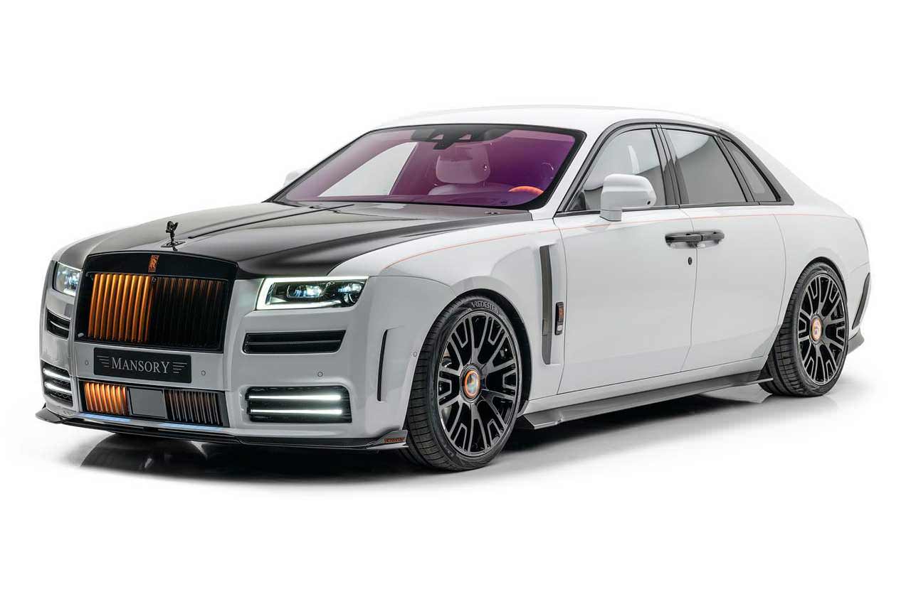 Новый Rolls-Royce Ghost в тюнинге Mansory получил подсветку гриля