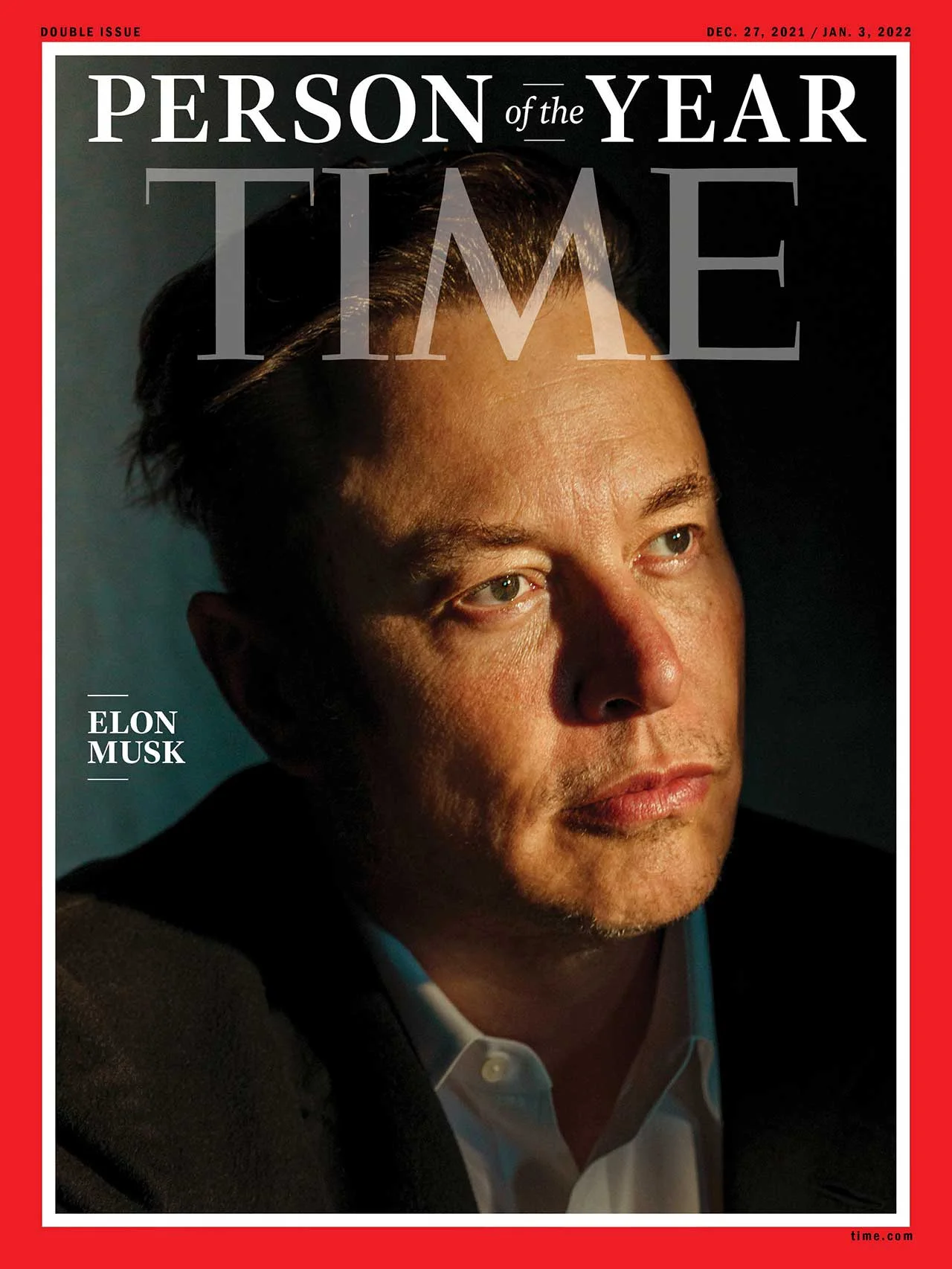 2021 год. Илон Маск на обложке Time