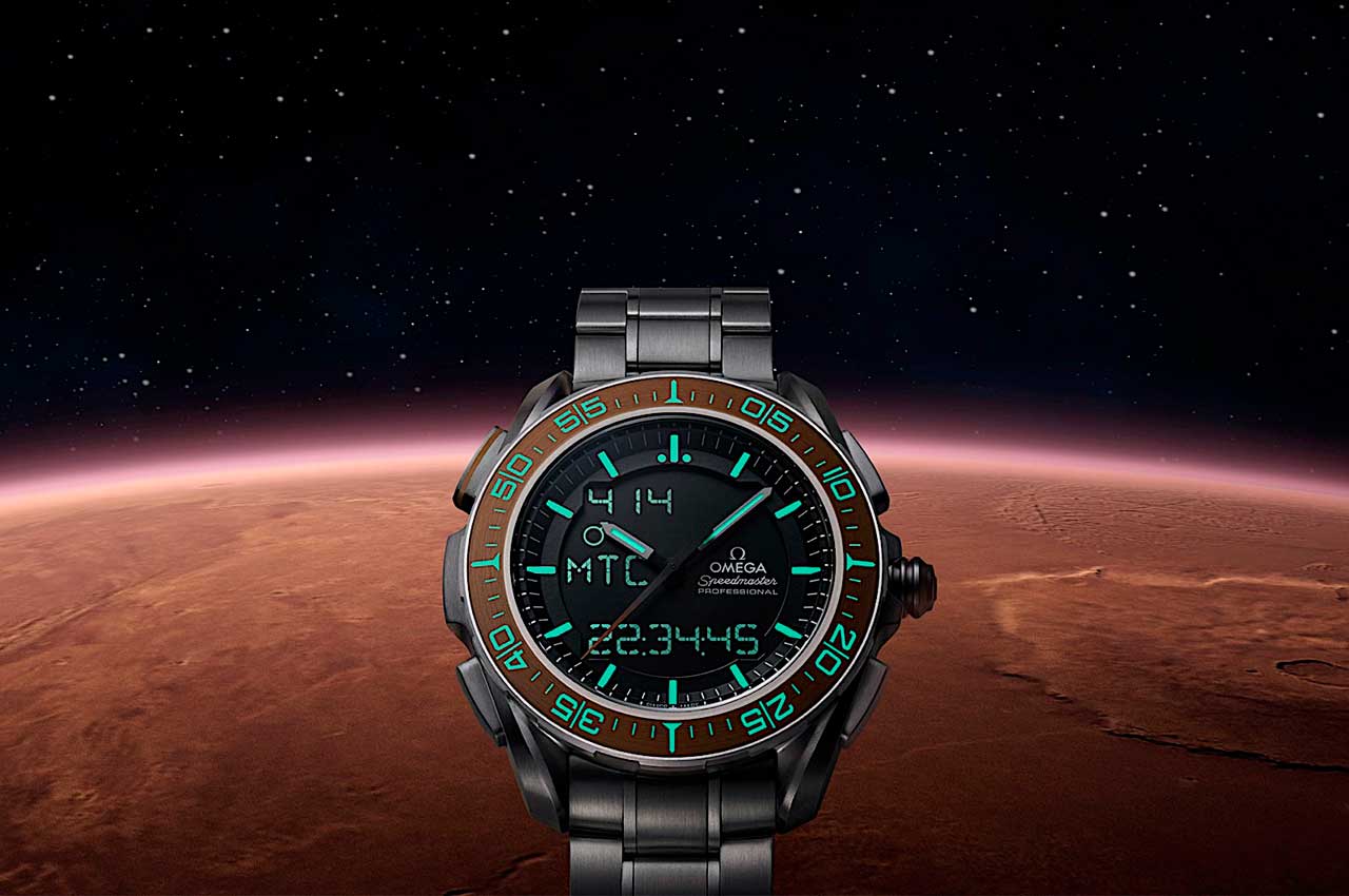 Новые часы Omega Marstimer покажут земное и марсианское время