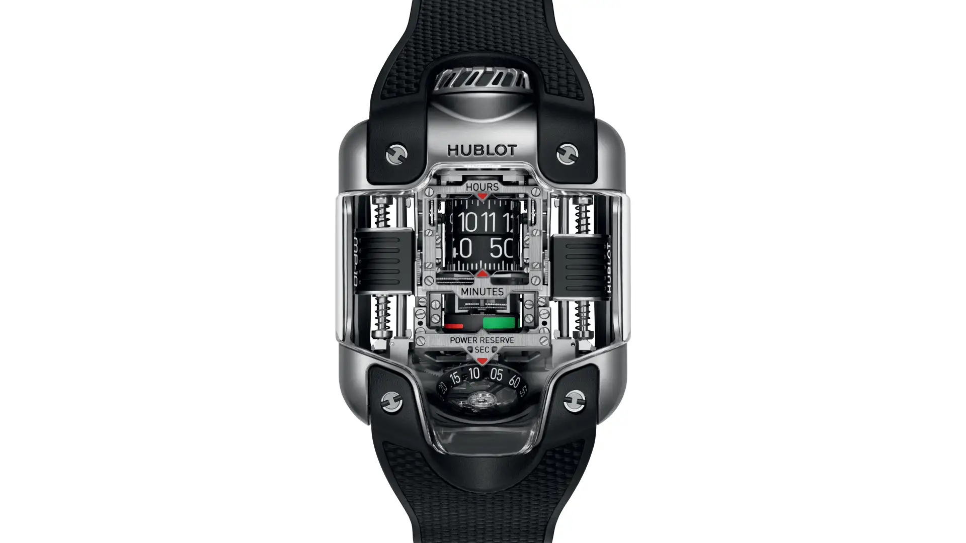 Hublot презентував ретроградний годинник в титані MP-10 Tourbillon